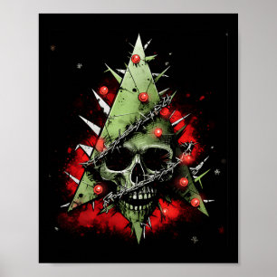Poster Armoniser les contrastes : sapin de Noël rencontre