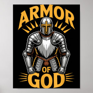 Poster Armure de Dieu Ephésiens 6 Guerrier Chrétien Foi S