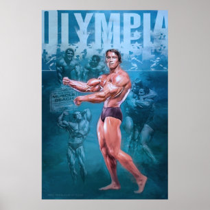 Poster Arnold Schwarzenegger M. Olympia Bodybuilding