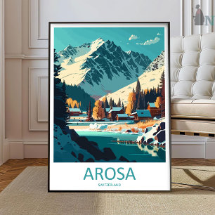 Poster Arosa Print Arosa Décor Maison Suisse Art Prin