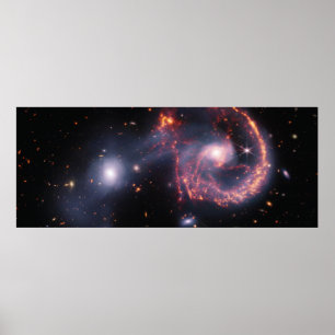 Poster Arp 107 (NIRCam et MIRI Image)