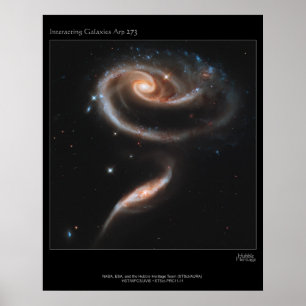 Poster ARP-273 Galaxies en interaction