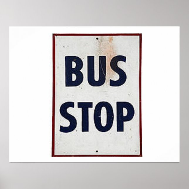 Poster Arrêt de bus (Devant)