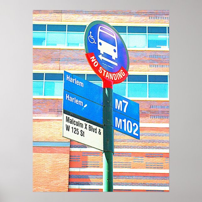 Poster Arrêt de bus Harlem (Devant)