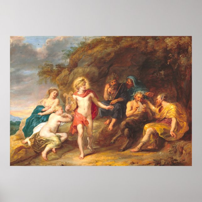 Poster Arrêt de Midas - Jan van den Hoecke Fine Art (Devant)