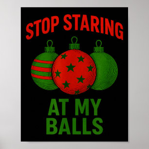 Poster Arrête de regarder mon
