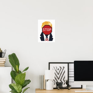 Poster Arrêter l'affiche Trump