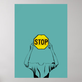 Poster Arrêter le signe 24