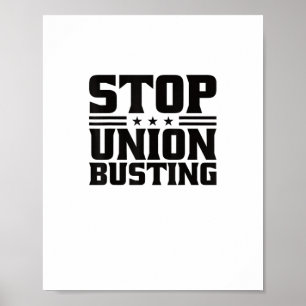 Poster Arrêter Le Syndicat Qui S'Occupe D'Une Union Forte
