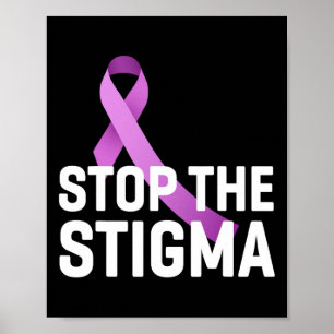 Poster Arrêter Stigma End Addiction Purple Ribbon Award