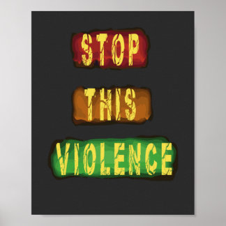 Poster Arrêtez cette violence