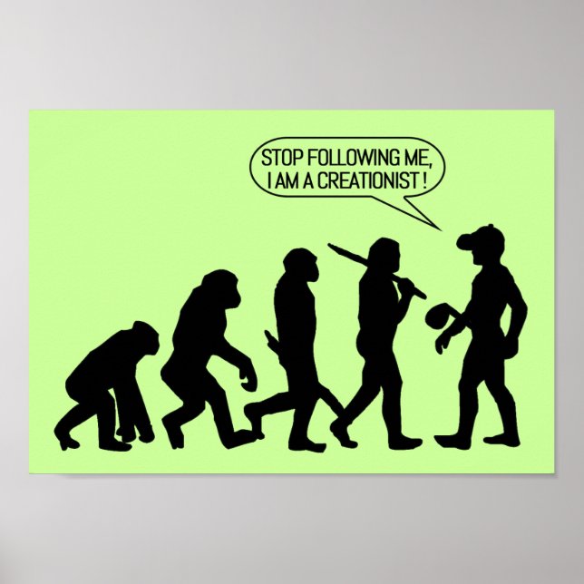 Poster Arrêtez de me suivre, je suis créationniste ! (Devant)
