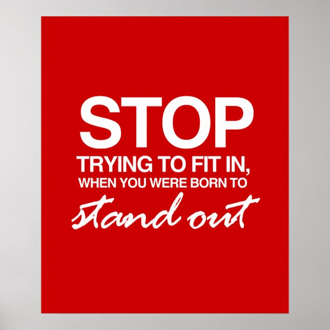 POSTER ARRÊTEZ D'ESSAYER DE S'INSTALLER (Devant)