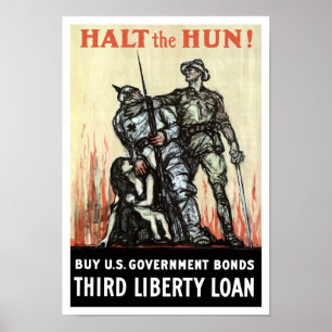 Poster Arrêtez l'hun ! Achetez les obligations d'État des