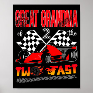 Poster Arrière-grand-mère du garçon qui fête son 2ème ann