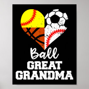 Poster Arrière-mémé Ll Soccer Vendre Douce Sketll