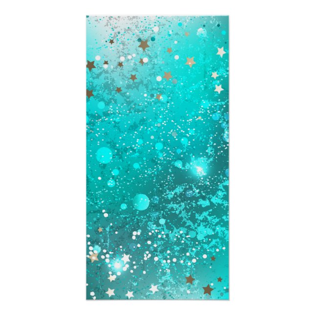 Poster Arrière - plan à huile Turquoise de la menthe (Devant)