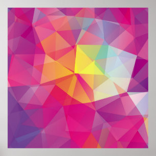 Poster Arrière-plan Abstrait, hipster, couleur, funk, o