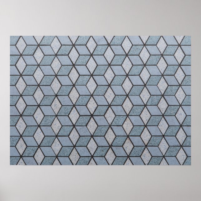 Poster Arrière - plan Blocs d'art Abstrait (Devant)