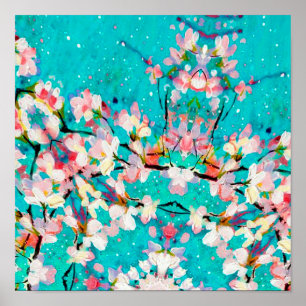 Poster arrière - plan coloré motif Abstrait