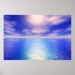 Poster Arrière - plan de l'aquarium Sunrise