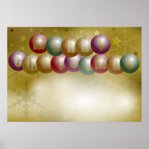 Poster Arrière - plan de Noël