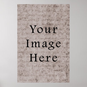 Poster Arrière - plan de papier de parchemin de texte vin