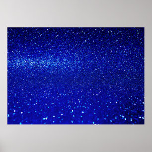 Poster arrière - plan de parties scintillant bleu brillan