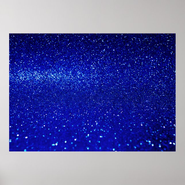 Poster arrière - plan de parties scintillant bleu brillan (Devant)