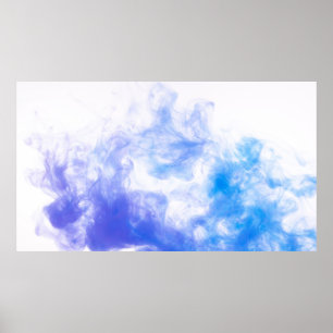 Poster Arrière - plan de peinture motif de fumée