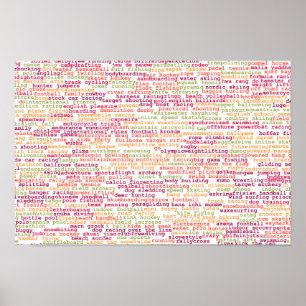 Poster Arrière - plan de sports