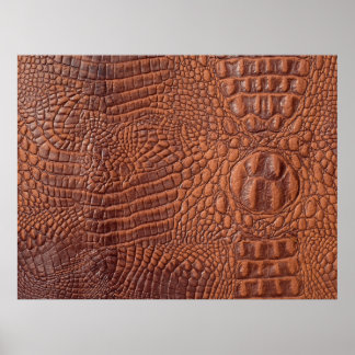 Poster Arrière-plan de texture en cuir Brown, fond, abstr