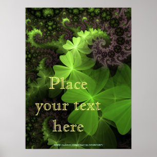 Poster Arrière - plan de trèfle de St Patrick