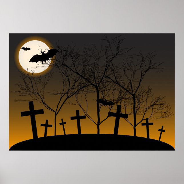 Poster Arrière - plan Halloween (Devant)