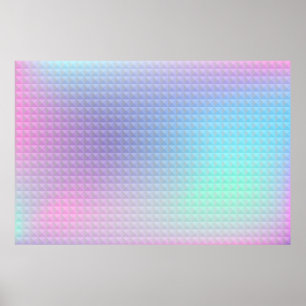 Poster Arrière-plan holographique. Bogue d'hologramme. Mu