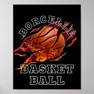 Poster Arrière - plan noir de l'aile de basket-ball de fe