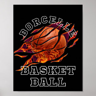 Poster Arrière - plan noir de l'aile de basket-ball de fe