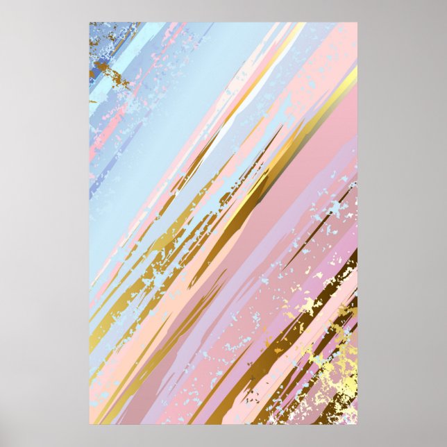 Poster Arrière - plan rose texturé (Devant)