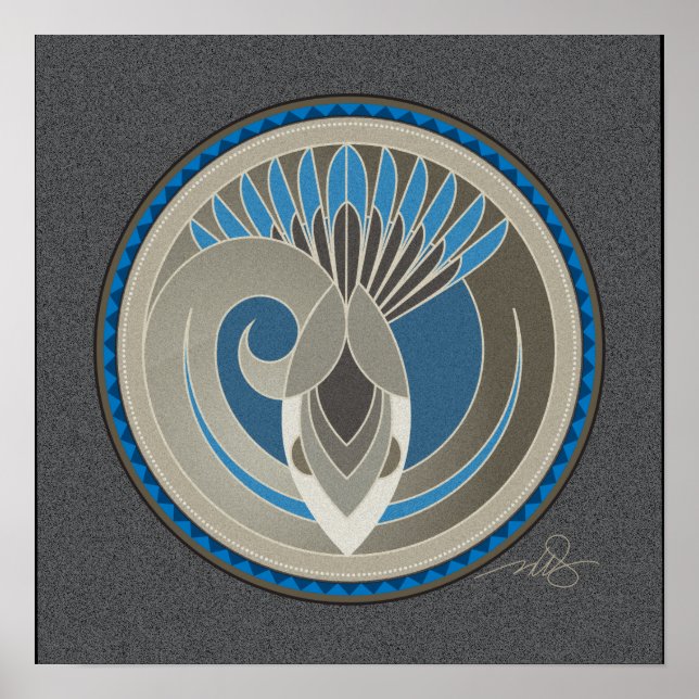 Poster arrière - plan Spirit Of Sky Snake gris (Devant)