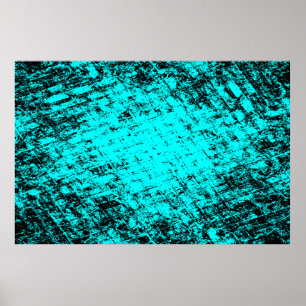 Poster Arrière - plan turquoise grunge couleur. Elément d