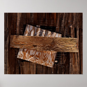 Poster Arrière-plan Vieux Maison En Bois