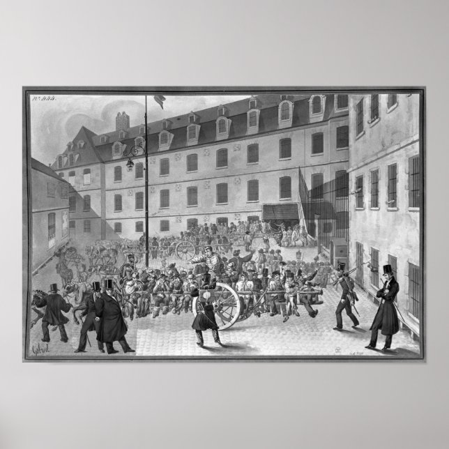 Poster Arrivée des condamnés à Bicetre (Devant)