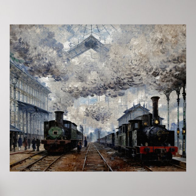 Poster Arrivée du train de Normandie (Devant)