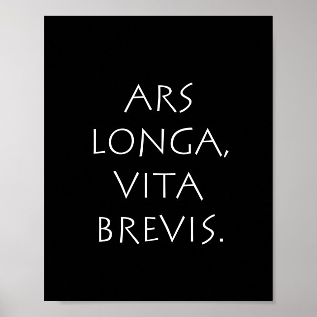 Poster Ars Longa Vita Brevis (Devant)