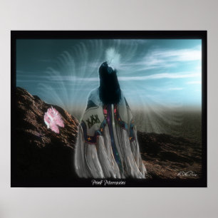 Poster Art 3D Moccasins roses