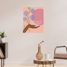 Art à main noire avec Roses et affiliations