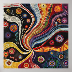 Poster Art aborigène australien