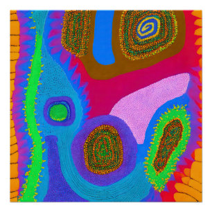 Poster Art Abstrait autochtone Vol 05