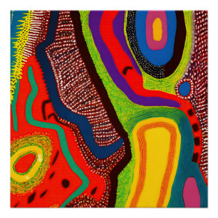 Poster Art Abstrait autochtone Vol 06
