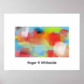 Poster Art abstrait Battlehear par Roger R Whiteside
